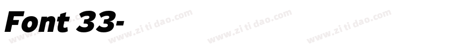 Font 33字体转换